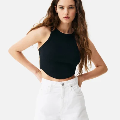 Regular-Fit Denim Bermuda Shorts